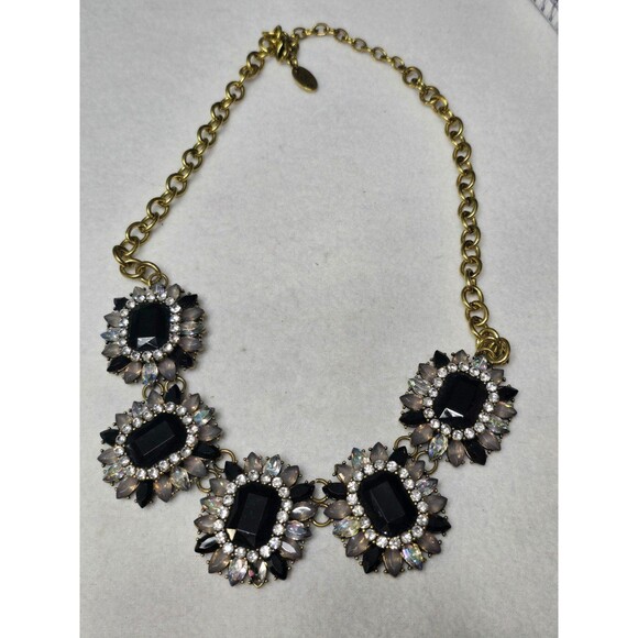 Vintage Black Gray Cara New York Pendant Necklace - Picture 1 of 2